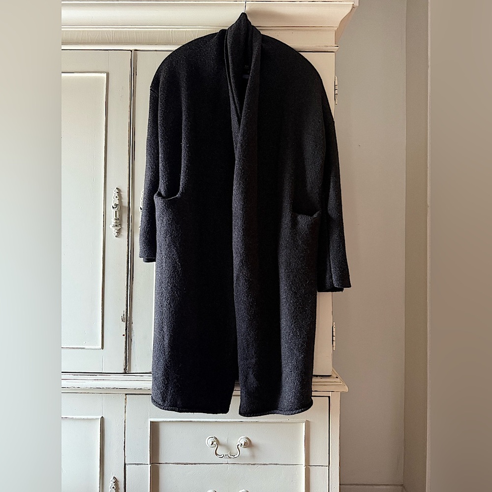 Babaton 100% Wool Open Cardigan